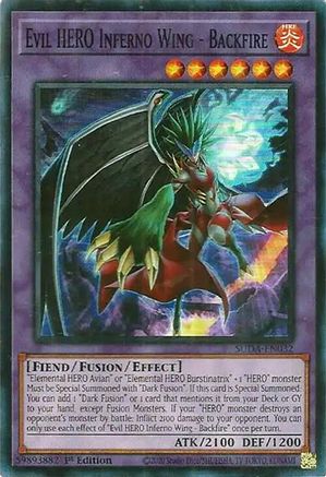 Image of Evil HERO Inferno Wing - Backfire (SUDA-EN032) - Supreme Darkness 1st Edition
