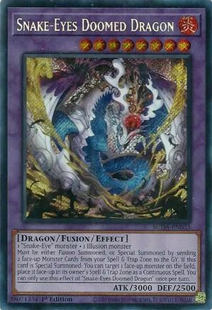 Image of Snake-Eyes Doomed Dragon (SUDA-EN035) - Supreme Darkness 1st Edition