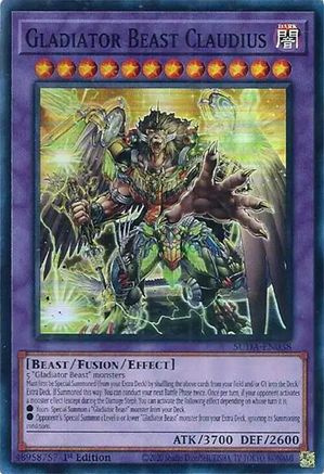 Image of Gladiator Beast Claudius (SUDA-EN038) - Supreme Darkness 1st Edition