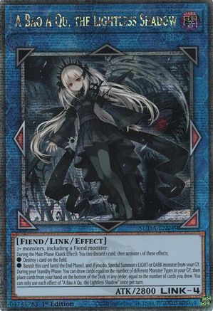 Image of A Bao A Qu, the Lightless Shadow (Quarter Century Secret Rare) (SUDA-EN049) - Supreme Darkness 1st Edition