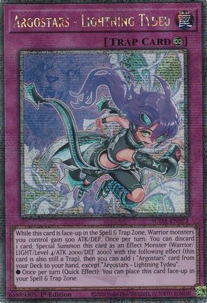 Image of Argostars - Lightning Tydeu (Quarter Century Secret Rare) (SUDA-EN071) - Supreme Darkness 1st Edition