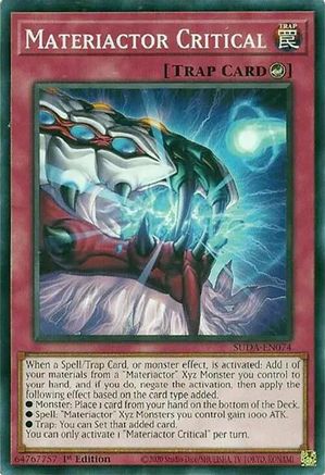 Image of Materiactor Critical (SUDA-EN074) - Supreme Darkness 1st Edition