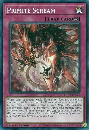 Image of Primite Scream (SUDA-EN076) - Supreme Darkness 1st Edition
