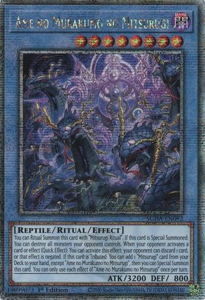 Image of Ame no Murakumo no Mitsurugi (Quarter Century Secret Rare) (SUDA-EN092) - Supreme Darkness 1st Edition