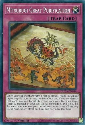 Image of Mitsurugi Great Purification (SUDA-EN096) - Supreme Darkness 1st Edition