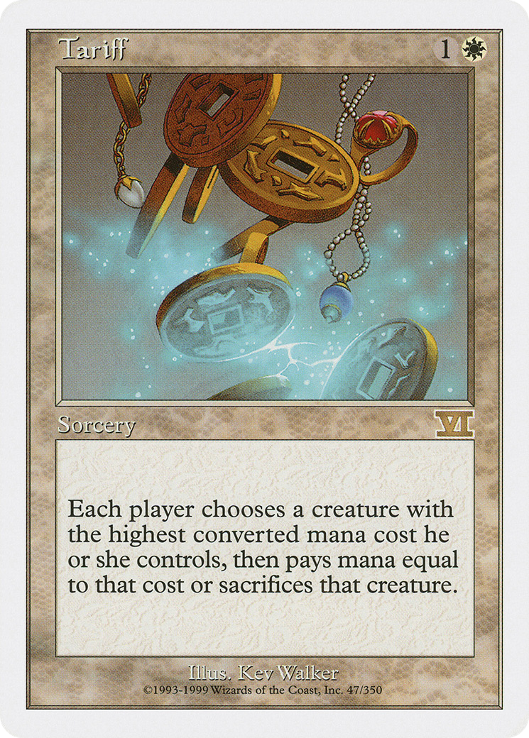 Image of Tariff (6ED-047) - Classic Sixth Edition