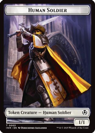 Image of Human Soldier (0003) // Clue Double-Sided Token (INR-3 // 22) - Innistrad Remastered