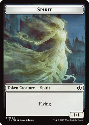 Image of Spirit // Human (0002) Double-Sided Token (INR-2 // 4) - Innistrad Remastered