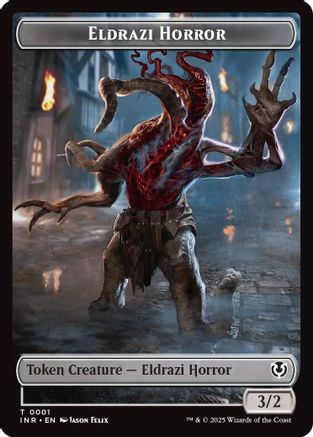 Image of Eldrazi Horror // Human Soldier (0003) Double-Sided Token (INR-1 // 3) - Innistrad Remastered