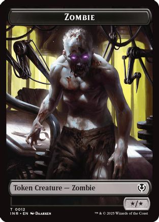 Image of Zombie (0011) // Zombie (0012) Double-Sided Token (INR-11 // 12) - Innistrad Remastered