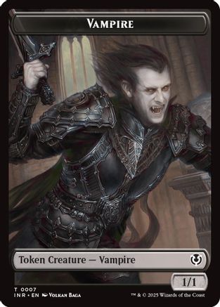 Image of Vampire (0007) // Vampire (0008) Double-Sided Token (INR-7 // 8) - Innistrad Remastered Foil