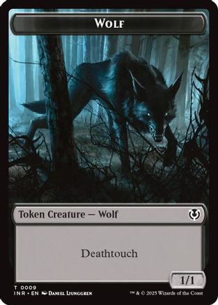 Image of Wolf (0009) // Wolf (0018) Double-Sided Token (INR-9 // 18) - Innistrad Remastered
