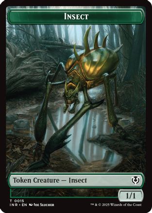 Image of Insect // Spider Double-Sided Token (INR-15 // 16) - Innistrad Remastered Foil