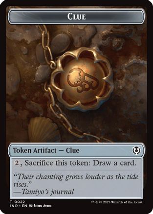 Image of Clue // Eldrazi Horror Double-Sided Token (INR-22 // 1) - Innistrad Remastered