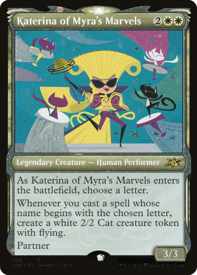 Image of Katerina of Myra's Marvels (Showcase) (Galaxy Foil) (UNF-496) - Unfinity: (Showcase) Foil