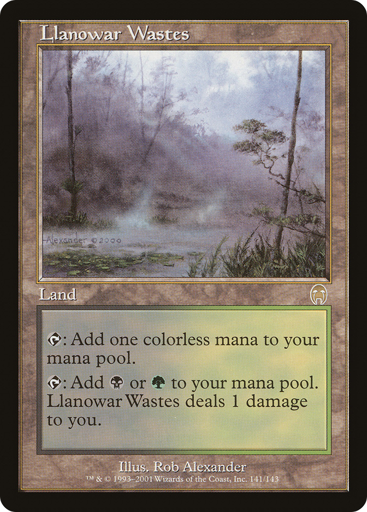 Image of Llanowar Wastes (APC-141) - Apocalypse Foil