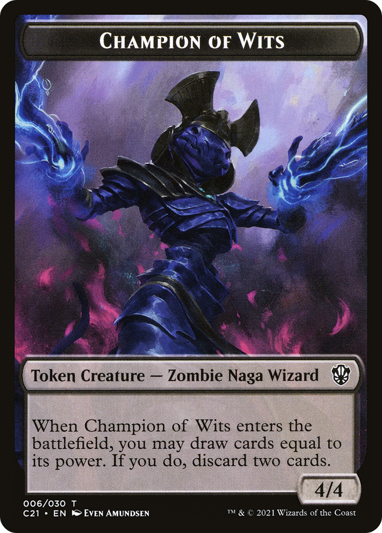 Image of Champion of Wits (TC21-006) - Commander 2021 Tokens