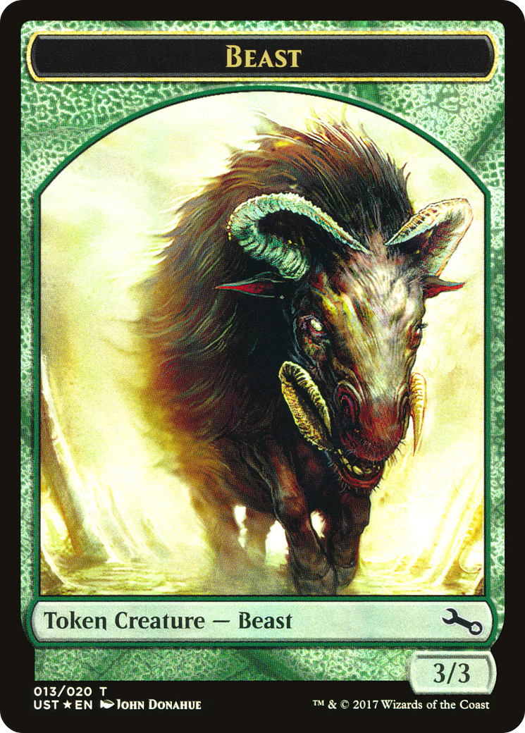 Image of Beast Token (UST-013) - Unstable Tokens Foil