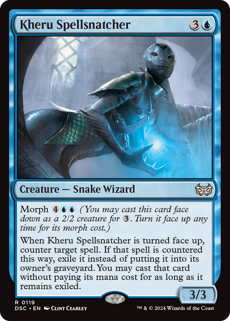 Image of Kheru Spellsnatcher (DSC-119) - Duskmourn: House of Horror Commander