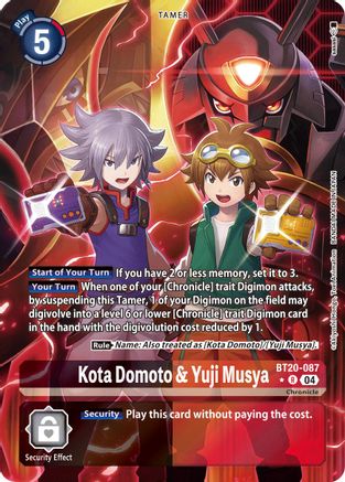 Image of Kota Domoto & Yuji Musya (Alternate Art) (BT20-087) - Release Special Booster 2.5 Foil