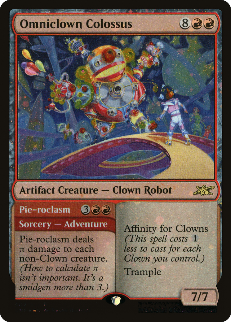 Image of Omniclown Colossus (Galaxy Foil) (UNF-402) - Unfinity Foil