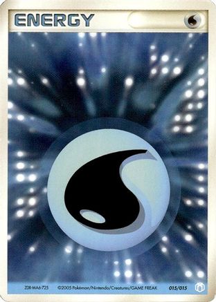 Image of Basic Water Energy - 015/015 (015/015) - Gift Box Mew  Lucario Crawdaunt Quarter Deck