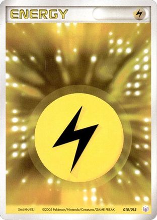 Image of Basic Lightning Energy - 010/015 (010/015) - Gift Box Mew  Lucario Mew Quarter Deck