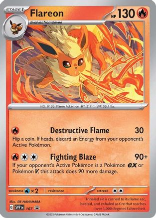 Image of Flareon (Cosmos Holo) 167  - Holofoil SV Scarlet & Violet Promo Cards - Promo