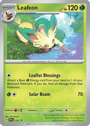 Image of Leafeon (Cosmos Holo) 170  - Holofoil SV Scarlet & Violet Promo Cards - Promo