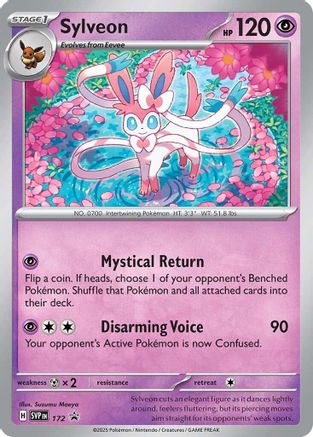 Image of Sylveon (Cosmos Holo) 172  - Holofoil SV Scarlet & Violet Promo Cards - Promo