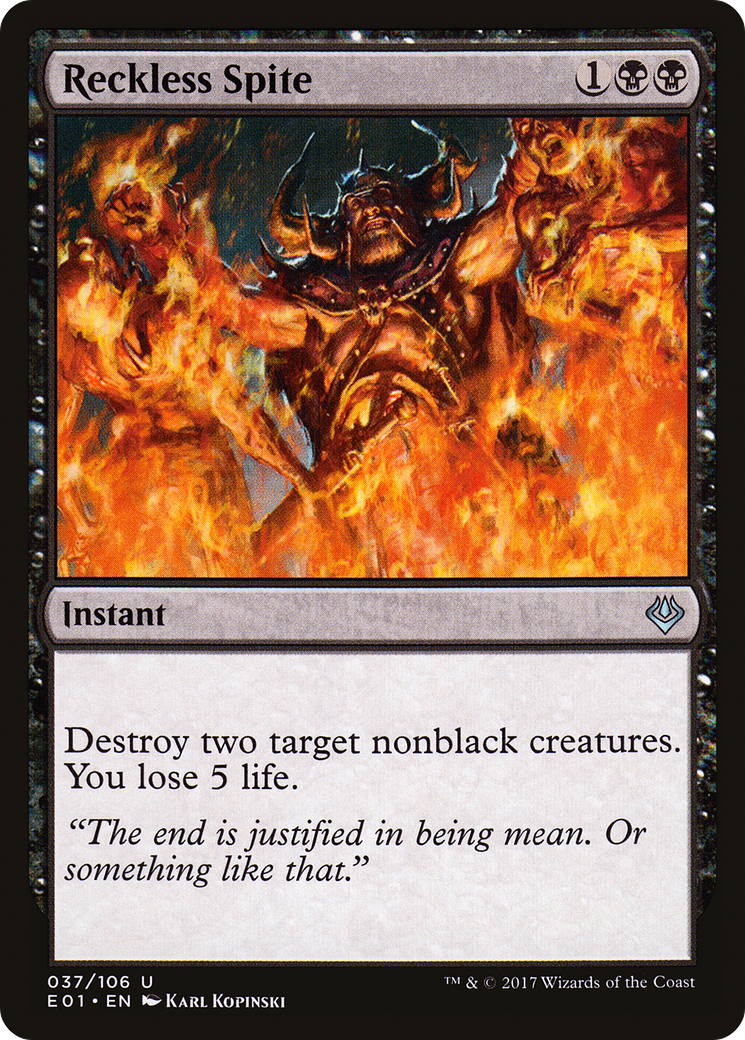 Image of Reckless Spite (AC2-037) - Archenemy: Nicol Bolas