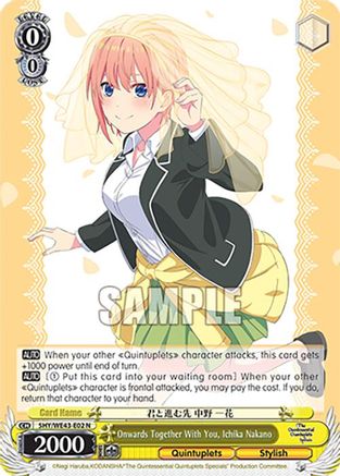 Image of Onwards Together With You, Ichika Nakano (5HY/WE43-E02 N) - The Quintessential Quintuplets Specials Premium Booster