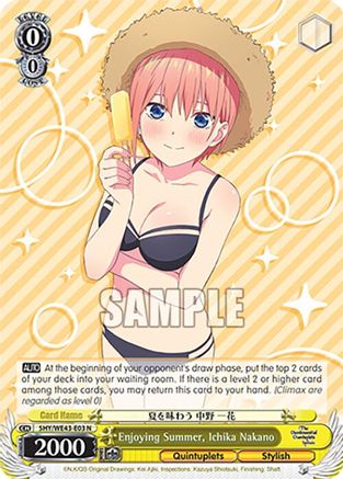 Image of Enjoying Summer, Ichika Nakano (5HY/WE43-E03 N) - The Quintessential Quintuplets Specials Premium Booster