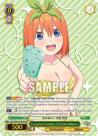 Image of Enjoying Summer, Yotsuba Nakano (IGP) (5HY/WE43-E10IGP IGP) - The Quintessential Quintuplets Specials Premium Booster