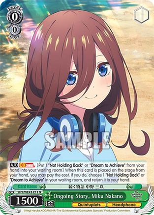 Image of Ongoing Story, Miku Nakano (5HY/WE43-E11 N) - The Quintessential Quintuplets Specials Premium Booster