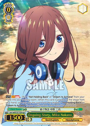 Image of Ongoing Story, Miku Nakano (IGP) (5HY/WE43-E11IGP IGP) - The Quintessential Quintuplets Specials Premium Booster