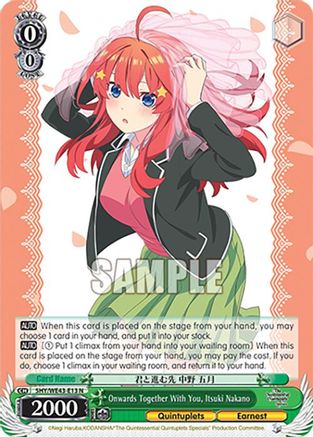 Image of Onwards Together With You, Itsuki Nakano (5HY/WE43-E13 N) - The Quintessential Quintuplets Specials Premium Booster