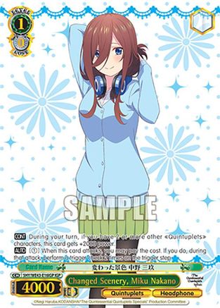 Image of Changed Scenery, Miku Nakano (IGP) (5HY/WE43-E16IGP IGP) - The Quintessential Quintuplets Specials Premium Booster