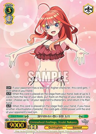 Image of Unresolved Feelings, Itsuki Nakano (IGP) (5HY/WE43-E20IGP IGP) - The Quintessential Quintuplets Specials Premium Booster