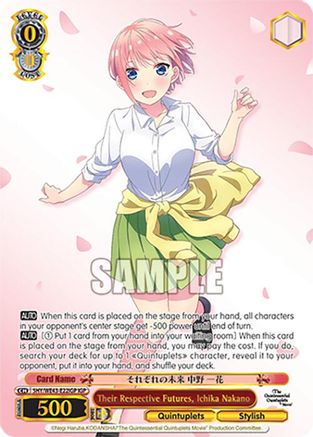 Image of Their Respective Futures, Ichika Nakano (IGP) (5HY/WE43-E22IGP IGP) - The Quintessential Quintuplets Specials Premium Booster