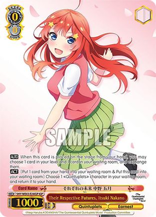 Image of Their Respective Futures, Itsuki Nakano (IGP) (5HY/WE43-E24IGP IGP) - The Quintessential Quintuplets Specials Premium Booster