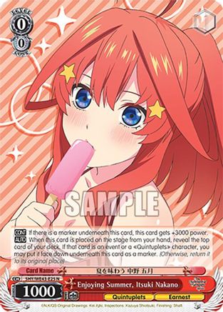 Image of Enjoying Summer, Itsuki Nakano (5HY/WE43-E25 N) - The Quintessential Quintuplets Specials Premium Booster