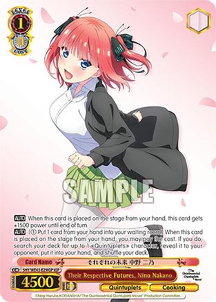Image of Their Respective Futures, Nino Nakano (IGP) (5HY/WE43-E29IGP IGP) - The Quintessential Quintuplets Specials Premium Booster
