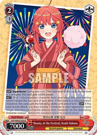 Image of Beauty of the Festival, Itsuki Nakano (5HY/WE43-E34 N) - The Quintessential Quintuplets Specials Premium Booster