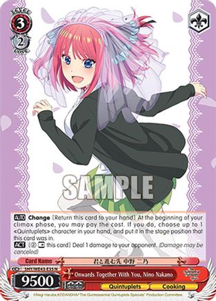 Image of Onwards Together With You, Nino Nakano (5HY/WE43-E35 N) - The Quintessential Quintuplets Specials Premium Booster