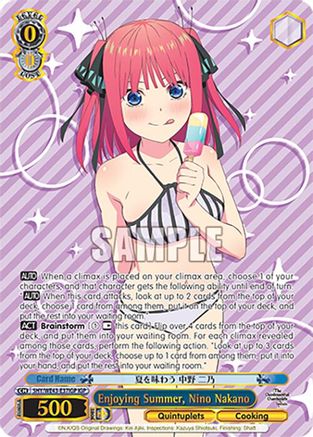 Image of Enjoying Summer, Nino Nakano (IGP) (5HY/WE43-E37IGP IGP) - The Quintessential Quintuplets Specials Premium Booster