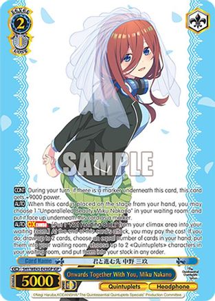 Image of Onwards Together With You, Miku Nakano (IGP) (5HY/WE43-E43IGP IGP) - The Quintessential Quintuplets Specials Premium Booster