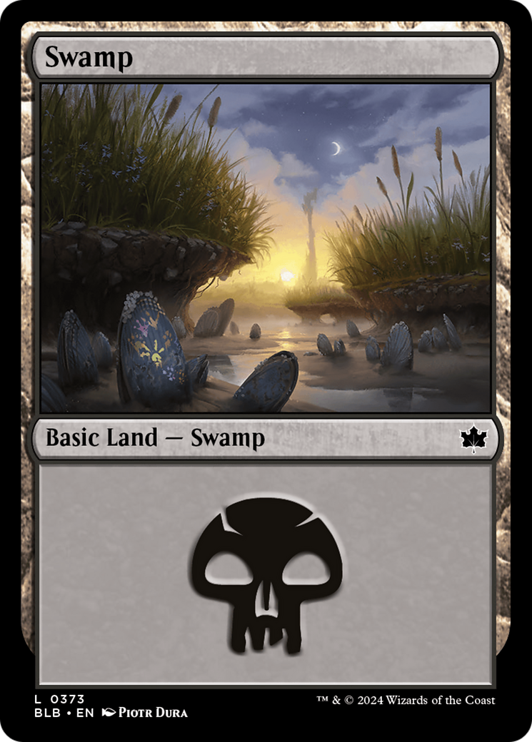 Image of Swamp (0373) (BLB-373) - Bloomburrow Foil