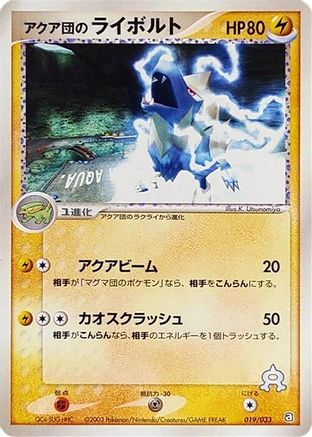 Image of Team Aqua's Manectric (019/033) - Aqua Deck Kit 1st Edition