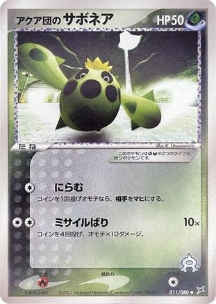 Image of Team Aqua's Cacnea (011/080) - Magma VS Aqua Two Ambitions Unlimited